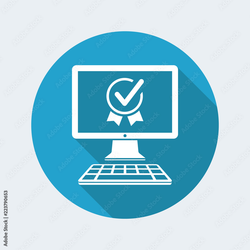 Aufkleber top rating certificate - vector icon for computer website or application