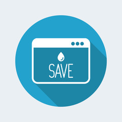 "Save the nature" page - Vector icon for computer website or application