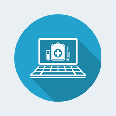 Medical digital page - Vector icon for computer website or application