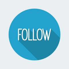 Follow window - Vector icon for computer website or application