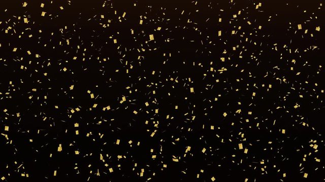 Confetti space3-Gold Black-10sec-seamless-loop-4K-3840-2160