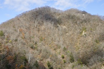 大石山より晩秋の同角ノ頭