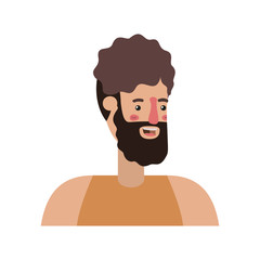 young man with beard avatar character