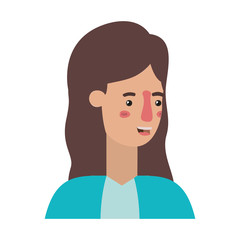 beautiful and young woman character