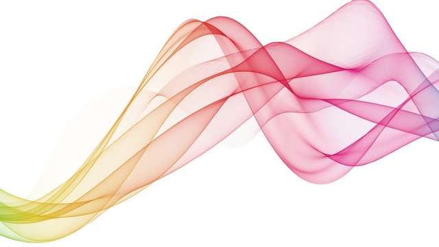 Abstract rainbow colored soft waves background