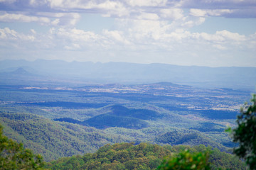 Australian Mountain View nearby Brisbane city in Queensland, Australia. Australia is a continent located in the south part of the earth.