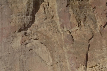 Steep walls  along the Crooked River