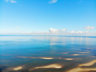 Obraz premium Aerial view of Shoreline, Ooita, Japan