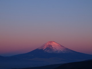 元旦の朝焼け富士