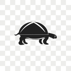 Turtle vector icon isolated on transparent background, Turtle logo design
