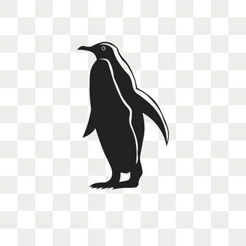 Penguin vector icon isolated on transparent background, Penguin logo design