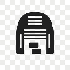 Obraz premium Warehouse vector icon isolated on transparent background, Warehouse logo design