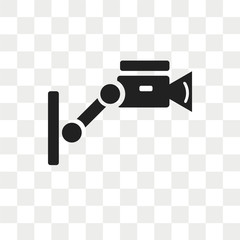 Cctv vector icon isolated on transparent background, Cctv logo design