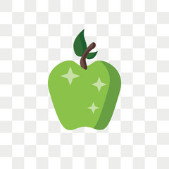 Apple vector icon isolated on transparent background, Apple logo design