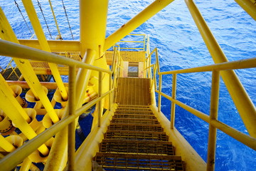 stairs way and blue sea