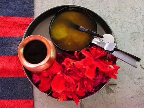 Homa -  Hawan  - Agni hotra: Items for the Hindu fire ritual