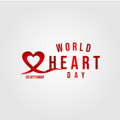 World Heart Day Vector Template Design Illustration
