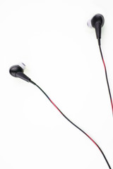 Red In the ear headphones