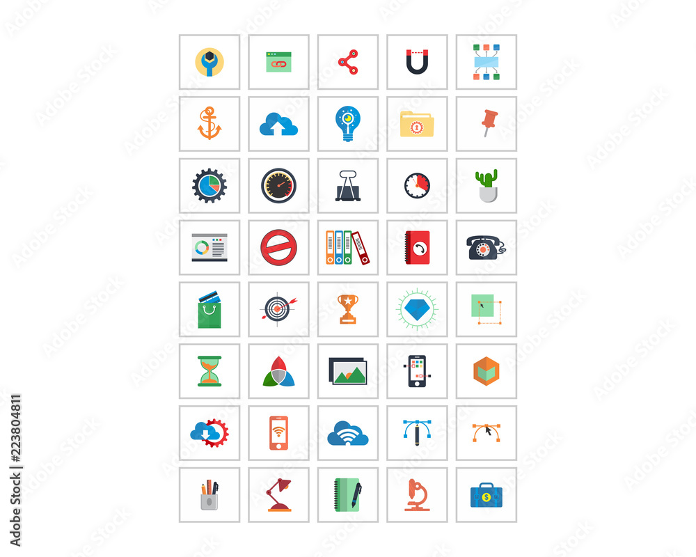 Poster variation mixed minimalist design image vector icon logo symbol set