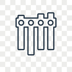 Bar chart vector icon isolated on transparent background, Bar chart logo design