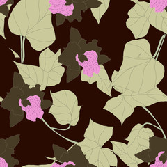 Beautiful seamless floral pattern background. 