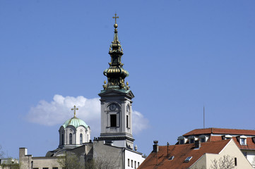 Fototapeta na wymiar Saborna crkva/The church of assembly in Belgrade