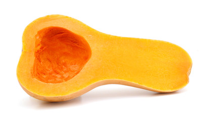 Butternut squash isolated on white background