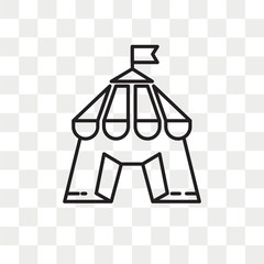Circus vector icon isolated on transparent background, Circus logo design