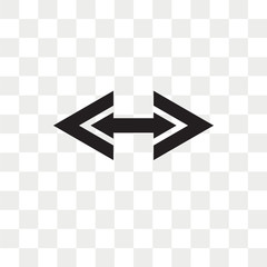 Sides vector icon isolated on transparent background, Sides logo design