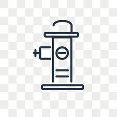 Hydrant vector icon isolated on transparent background, Hydrant logo design