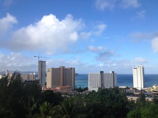 Obraz premium グアム タモンの街並み