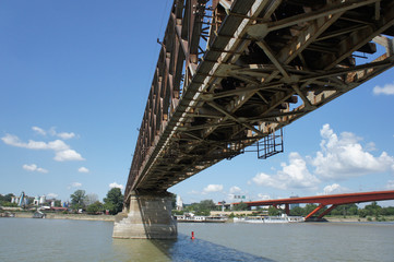 Fototapeta premium Old bridge in Belgrade