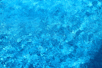 Photo of a macro of blue sea waves