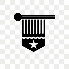 Flag vector icon isolated on transparent background, Flag logo design