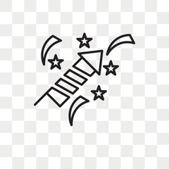 Fireworks vector icon isolated on transparent background, Fireworks logo design