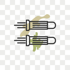 Bullet vector icon isolated on transparent background, Bullet logo design