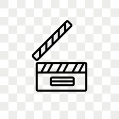 Cinema vector icon isolated on transparent background, Cinema logo design