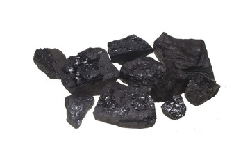 coal isolated on white background