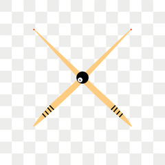 Billiard vector icon isolated on transparent background, Billiard logo design