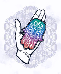 Amulet in the palm of your hand