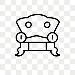 Furniture vector icon isolated on transparent background, Furniture logo design