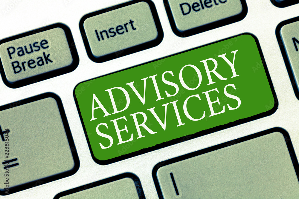 Poster text sign showing advisory services. conceptual photo support actions and overcome weaknesses in spe