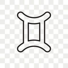 Gemini vector icon isolated on transparent background, Gemini logo design