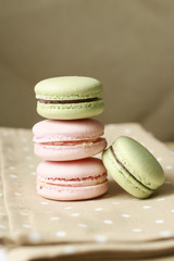 French macaroons dessert