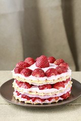 Strawberry layer cake