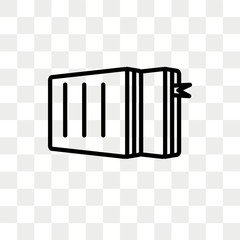 Books vector icon isolated on transparent background, Books logo design