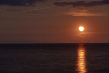A sunset on the Baltic sea