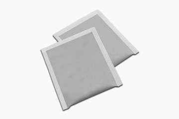 Tea bag,tea pack for mockup with white background