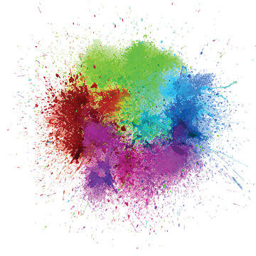 Abstract colorful background. Splash watercolor background illustration