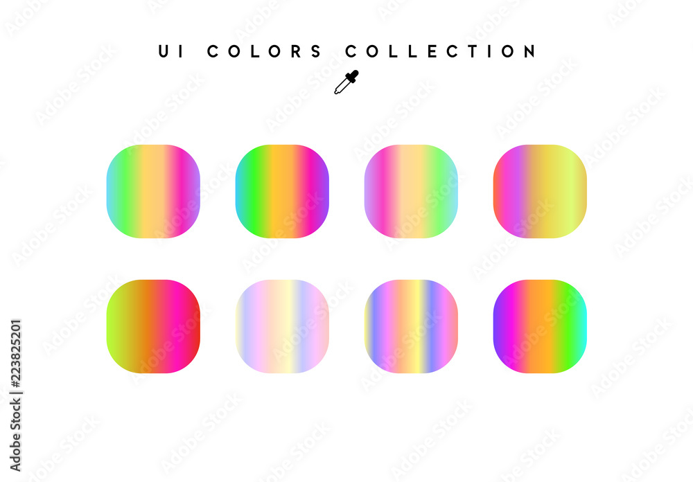 Poster trendy soft color gradients background